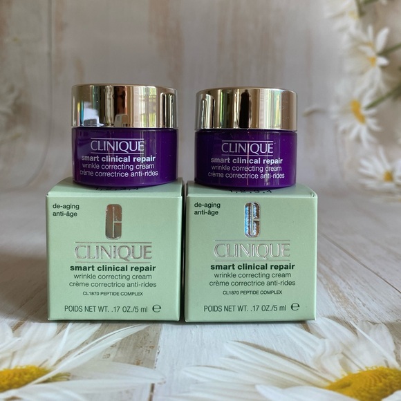 Clinique Other - 2x Clinique Smart Clinical Repair Wrinkle Correcting Cream, 5ml/0.17oz Each NIB